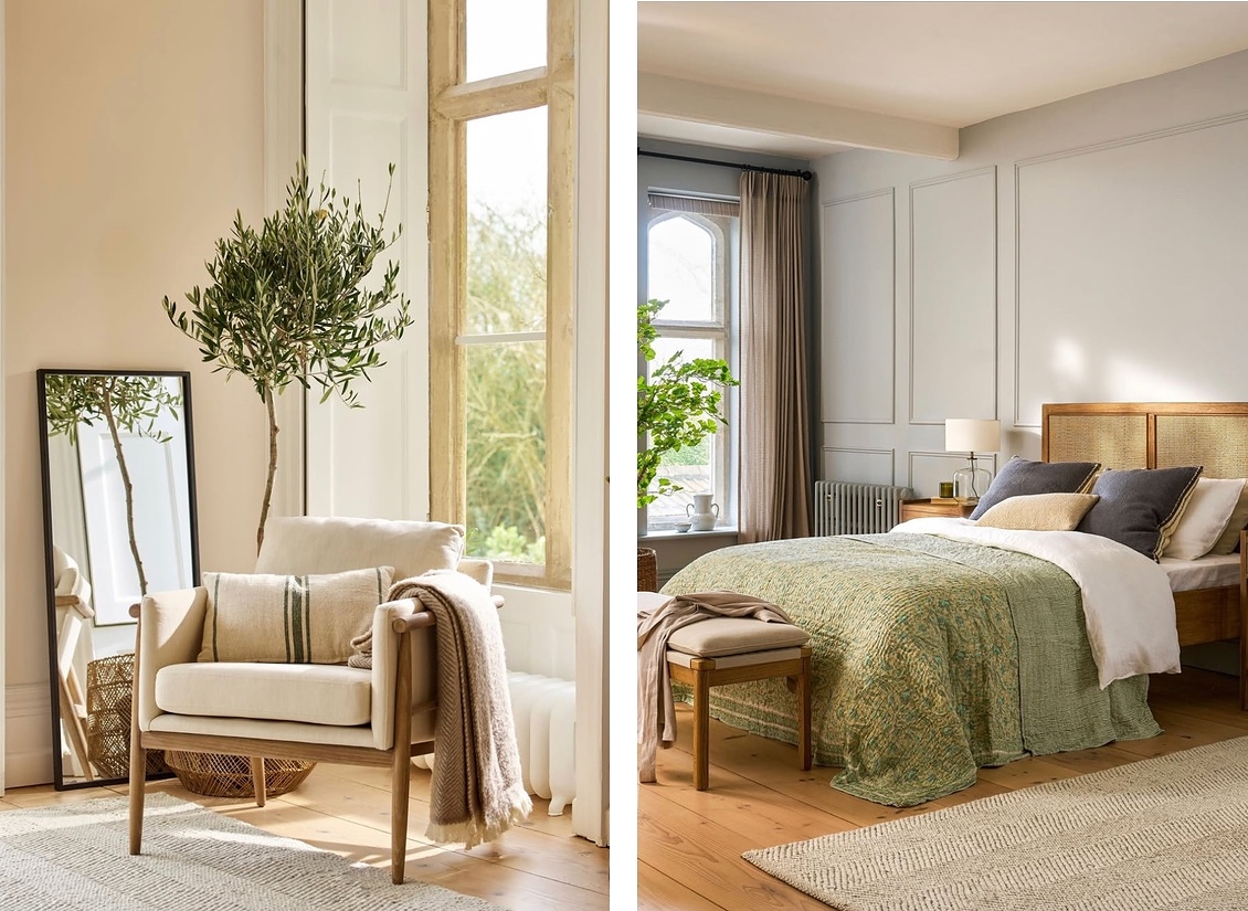 The interior of the beautiful grade II listed Upton House located in Gloucestershire