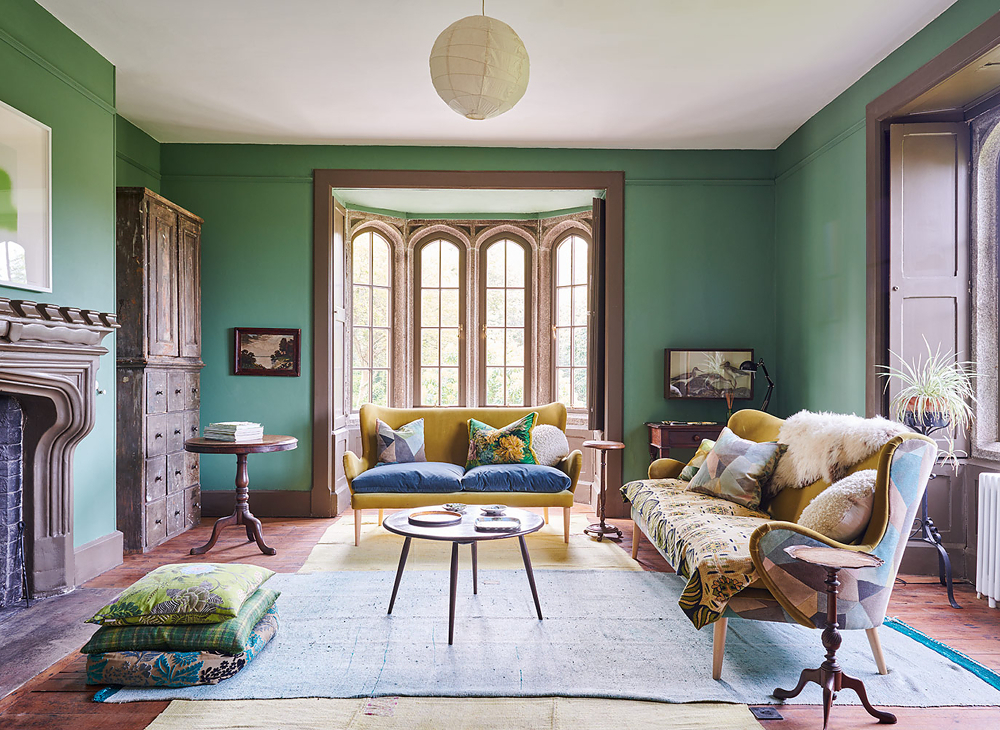 Living room full of period features