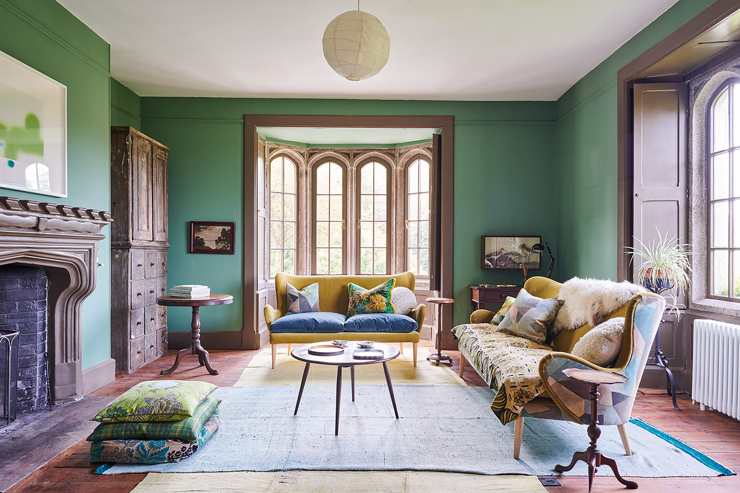 Living room full of period features